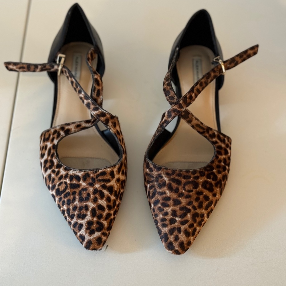 Alex Marie Leopard Print Flats 8.5
